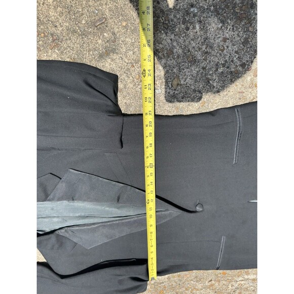 Lux CORNELIANI Black WOOL TUXEDO Smoking Blazer Jacket 40 US 50 EU - Picture 2 of 6